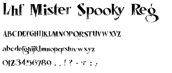 LHF Mister Spooky REG font